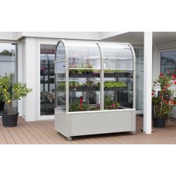 Terra BS mobiele mini-kas met verhoogd kweekbed
