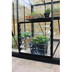 Eden tuinkas Birdlip 84, zwart gecoat