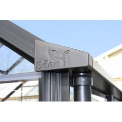 Eden tuinkas Birdlip 84, zwart gecoat