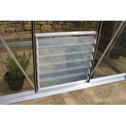 Louvreraam 6L, 600 x 610mm veiligheidsglas, blank