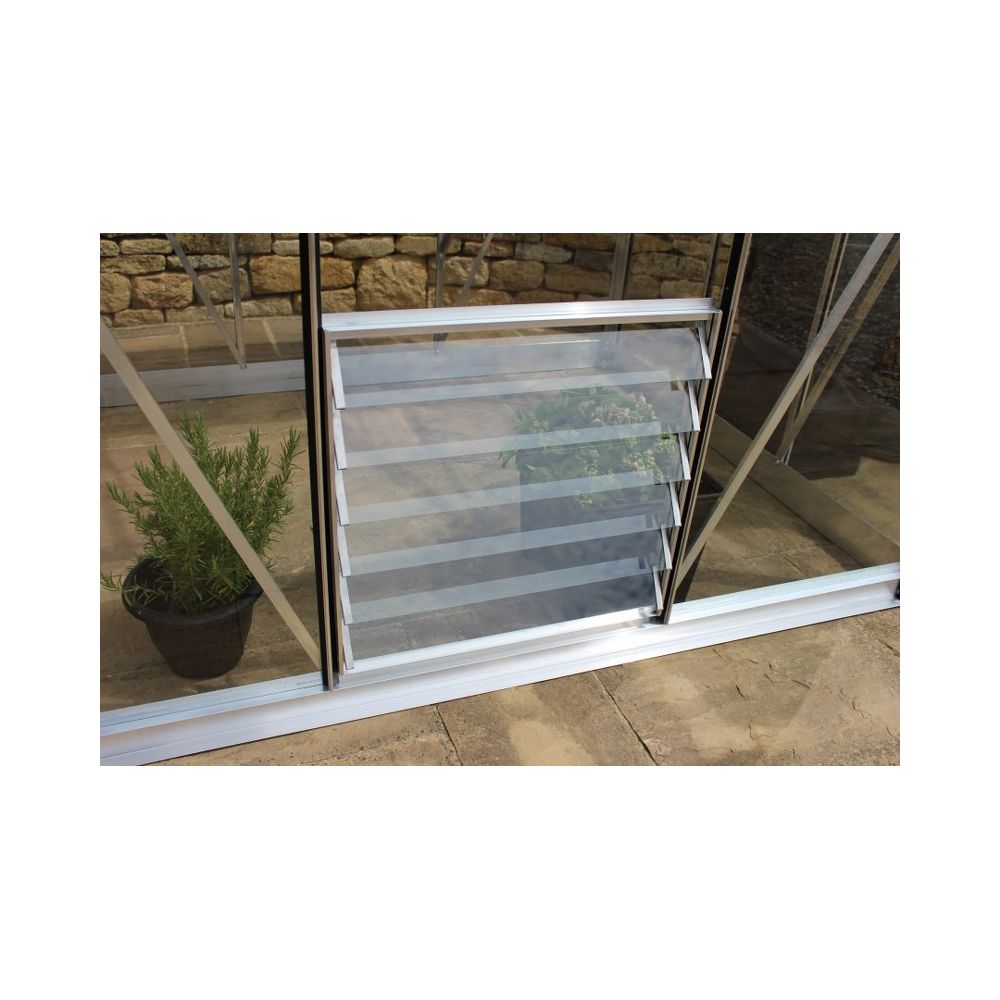 Louvreraam 6L, 600 x 610mm veiligheidsglas, blank