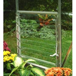Louvreraam 6L, 600 x 610mm veiligheidsglas, blank