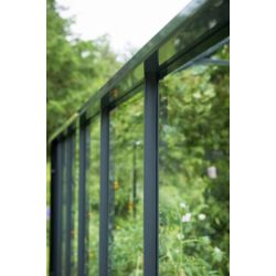 Juliana muurkas Compact 50, antraciet grijs gecoat, tuindersglas 3 mm