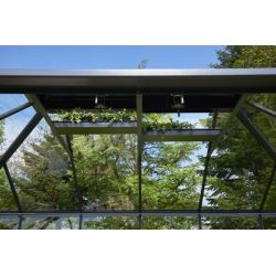 Juliana Grand Oase 130 tuinkamer, grijs gecoat, veiligheidsglas 3mm