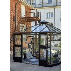 Juliana tuinkamer Oase 88, grijs gecoat