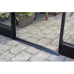 Fundering tbv Halls Qube tuinkas, zwart gecoat