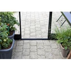 Fundering tbv Halls Qube tuinkas, zwart gecoat