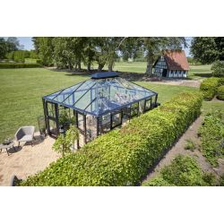 Juliana Grand Oase 188 tuinkamer, grijs gecoat, veiligheidsglas 3mm