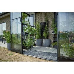Halls muurkas Qube LT68- zwart gecoat