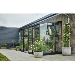 Halls muurkas Qube LT612 - zwart gecoat