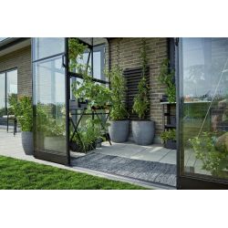 Fundering Halls Qube LT muurkas - zwart