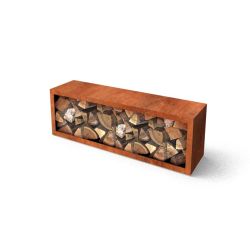 Geroba houtopslag Egura C7 1500x385x500mm - Cortenstaal