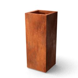 Geroba rechthoekige plantenbak Artesa B3 400x400x1000mm - Cortenstaal