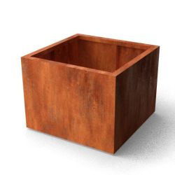 Geroba rechthoekige plantenbak Artesa B5 800x800x600mm - Cortenstaal