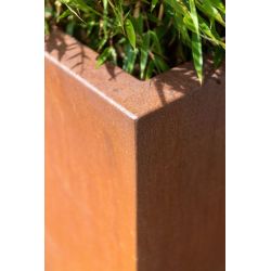 Geroba rechthoekige plantenbak Artesa B5 800x800x600mm - Cortenstaal
