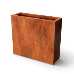 Geroba rechthoekige plantenbak Artesa B6 900x300x800mm - Cortenstaal
