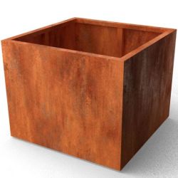 Geroba rechthoekige plantenbak Artesa B10 1000x1000x800mm - Cortenstaal