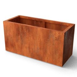 Geroba rechthoekige plantenbak Artesa B14 1200x500x600mm - Cortenstaal