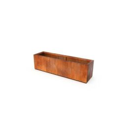 Geroba rechthoekige plantenbak Artesa B21 1500x300x800mm - Cortenstaal