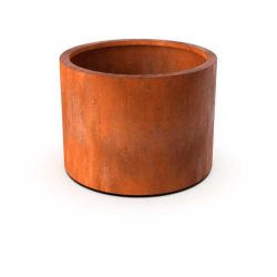 Geroba ronde plantenbak RondaB7 600x600mm - Cortenstaal