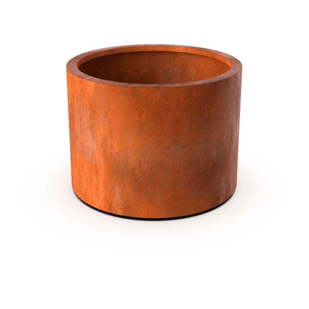 Geroba ronde plantenbak RondaB7 600x600mm - Cortenstaal