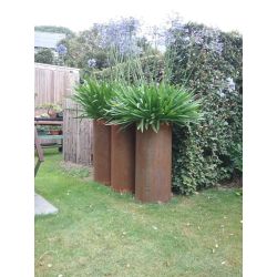 Geroba ronde plantenbak RondaB9 350x800mm - Cortenstaal