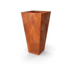 Geroba vaasvormige plantenbak VasoB1 600x600x1200mm - Cortenstaal