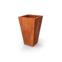 Geroba vaasvormige plantenbak VasoB2 600x600x1000mm - Cortenstaal