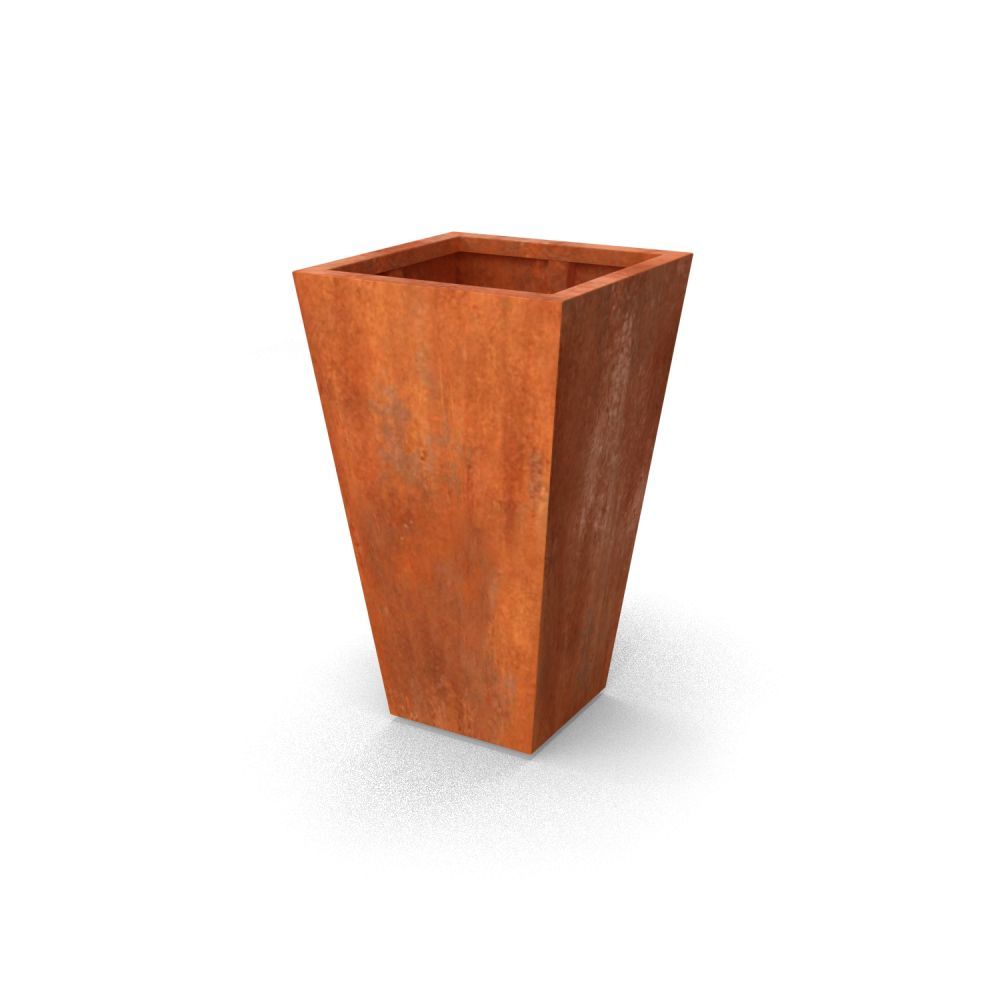 Geroba vaasvormige plantenbak VasoB2 600x600x1000mm - Cortenstaal