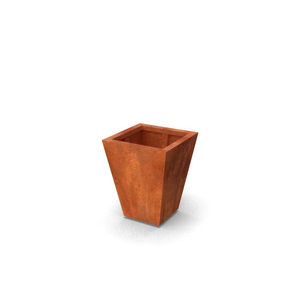 Geroba vaasvormige plantenbak VasoB4 500x500x600mm - Cortenstaal