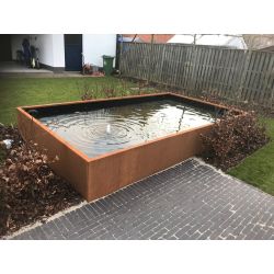 Geroba vijver EstaniAC4 2000x1000x600mm - Cortenstaal