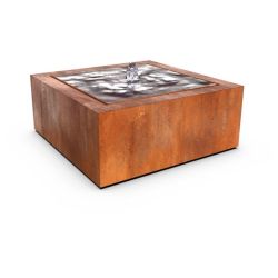 Geroba watertafel TaulaQC1 1200x1200x400mm - Cortenstaal