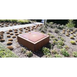 Geroba watertafel TaulaQC5 600x600x700mm - Cortenstaal