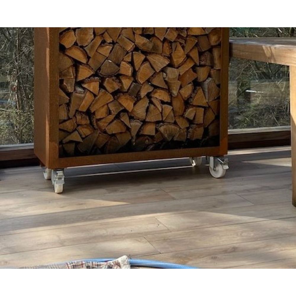 Geroba wielenset tbv houtopslag of plantenbak