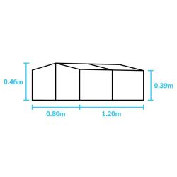 Royal Well broeikas Jumbo Air 46cm hoog