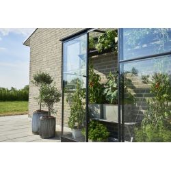 Halls muurkas Qube LT26 - zwart gecoat