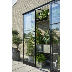 Halls muurkas Qube LT26 - zwart gecoat