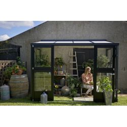 Juliana muurkas Veranda 44, antracietgrijs, gevels van veiligheidsglas 3 mm