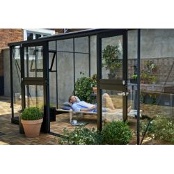 Juliana muurkas Veranda 129, antracietgrijs, gevels van veiligheidsglas 3 mm