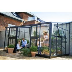 Juliana muurkas Veranda 129, antracietgrijs, gevels van veiligheidsglas 3 mm