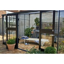Juliana muurkas Veranda 129, antracietgrijs, gevels van veiligheidsglas 3 mm