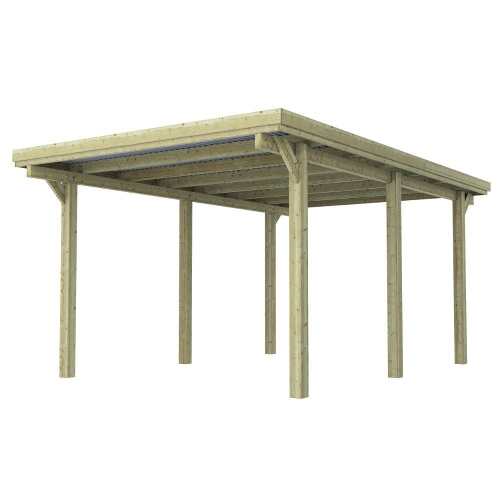 Carport Condor 233x322x512 cm - grenenhout geïmpregneerd