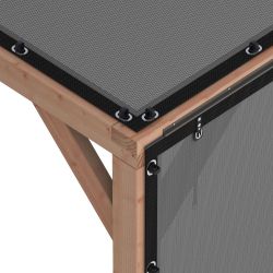 Pergola Silvano douglashout met zonweringdoek en zijdoek