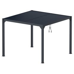 Pergola Rodrigo aluminium antraciet met beweegbare lamellen