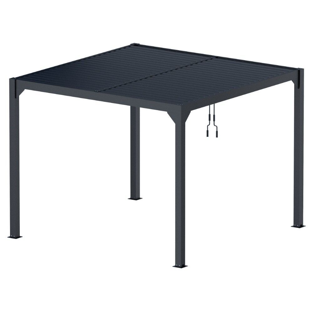 Pergola Rodrigo aluminium antraciet met beweegbare lamellen