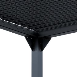 Pergola Rodrigo aluminium antraciet met beweegbare lamellen