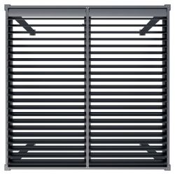 Pergola Rodrigo aluminium antraciet met beweegbare lamellen