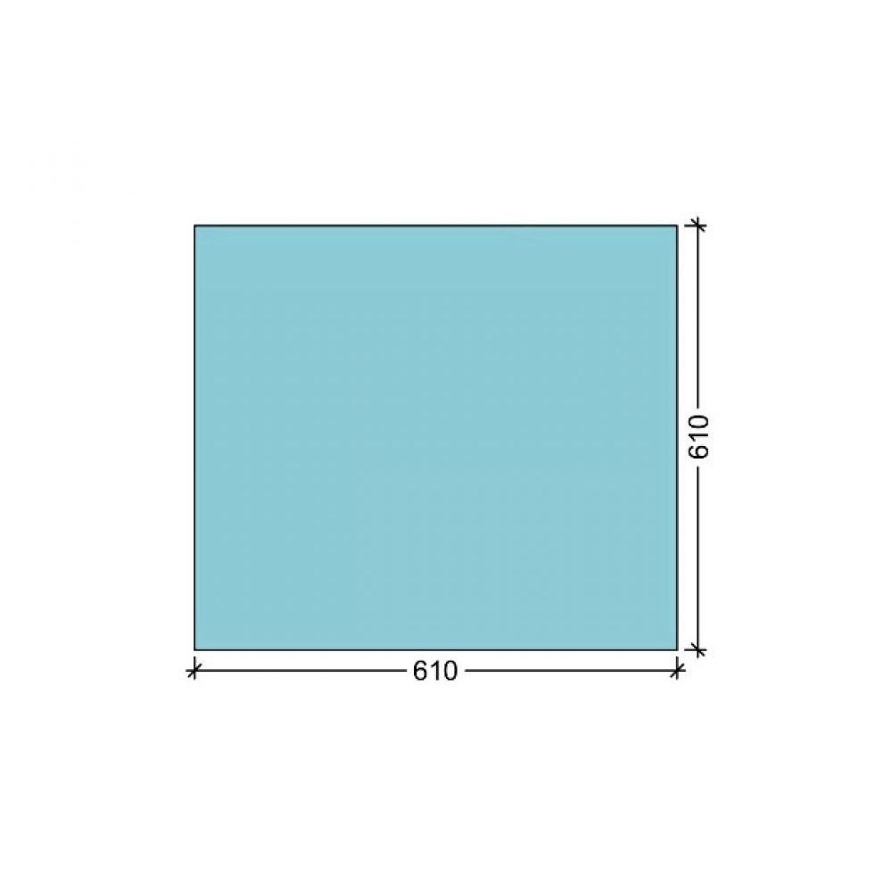 Pasruit voor louvreraam 6L, 610x610mm veiligheidsglas