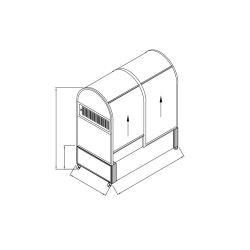 Terra BS mobiele mini-kas met verhoogd kweekbed