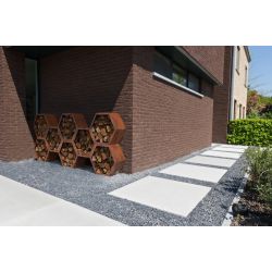 Geroba modulaire houtopslag Honni - Cortenstaal